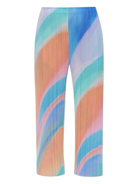 pleated ombre trousers by ISSEY MIYAKE