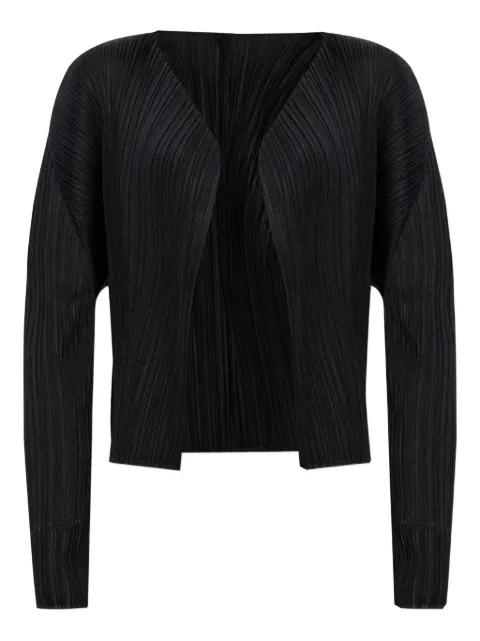 pleated open-front cardigan by ISSEY MIYAKE