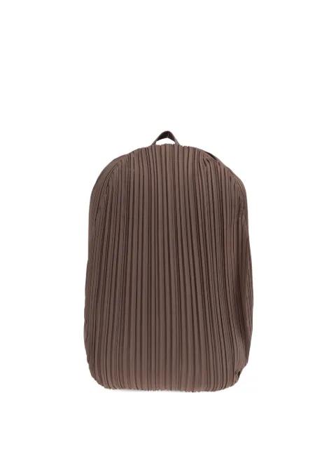 pleated oval backpack by ISSEY MIYAKE