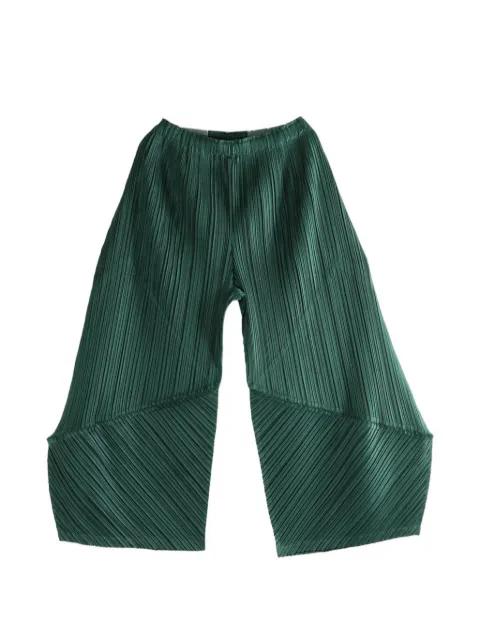 pleated panelled trousers by ISSEY MIYAKE