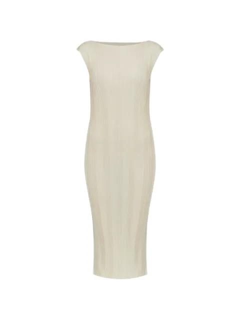 pleated sleeveless dress by ISSEY MIYAKE