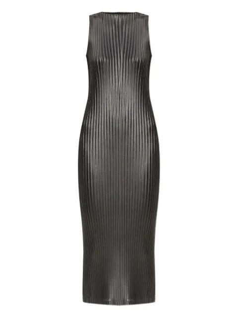 pleated sleeveless midi dress by ISSEY MIYAKE