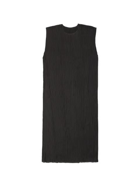 pleated sleeveless mini dress by ISSEY MIYAKE