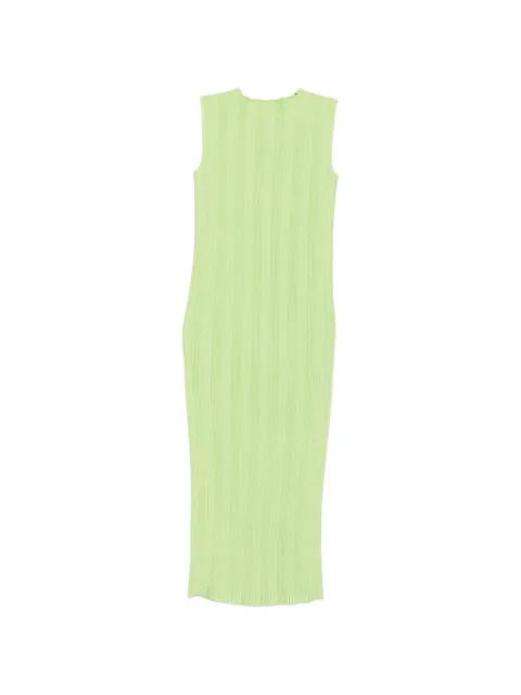 pleated sleeveless mini dress by ISSEY MIYAKE