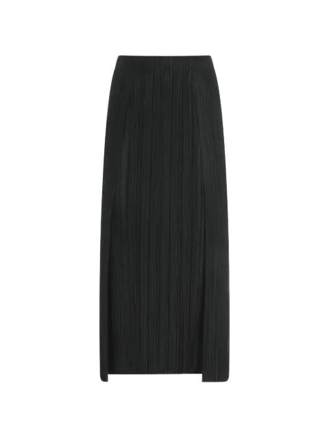 pleated slit skirt by ISSEY MIYAKE