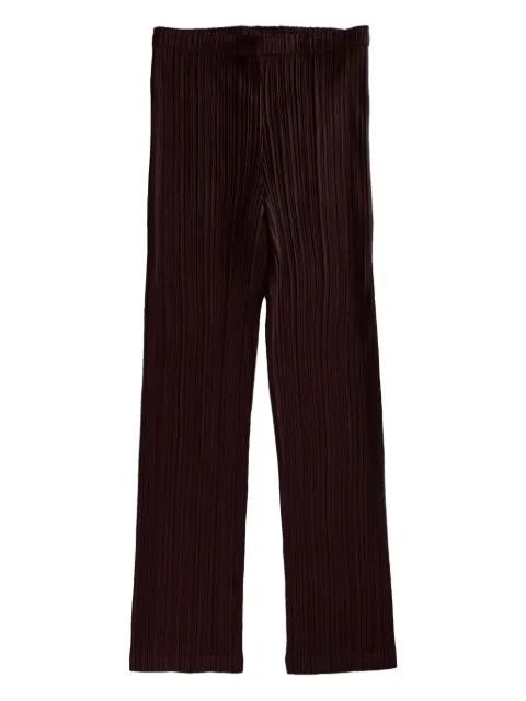 pleated straight-leg trousers by ISSEY MIYAKE