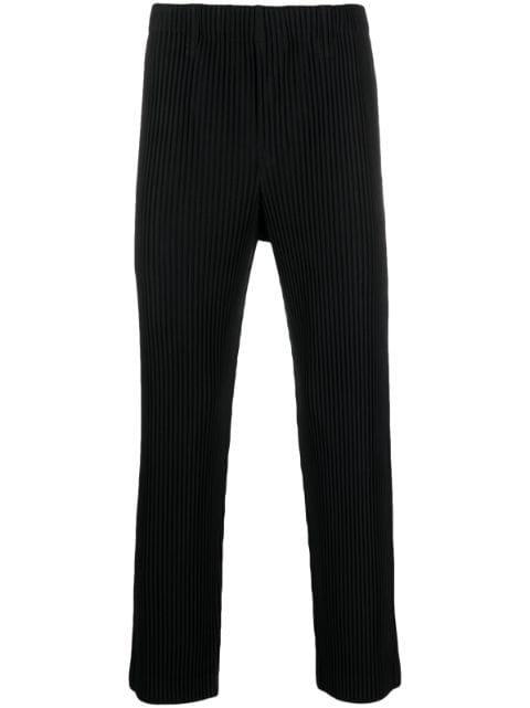 pleated straight-leg trousers by ISSEY MIYAKE