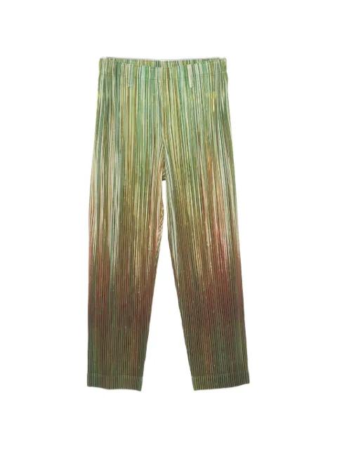 pleated striped trousers by ISSEY MIYAKE