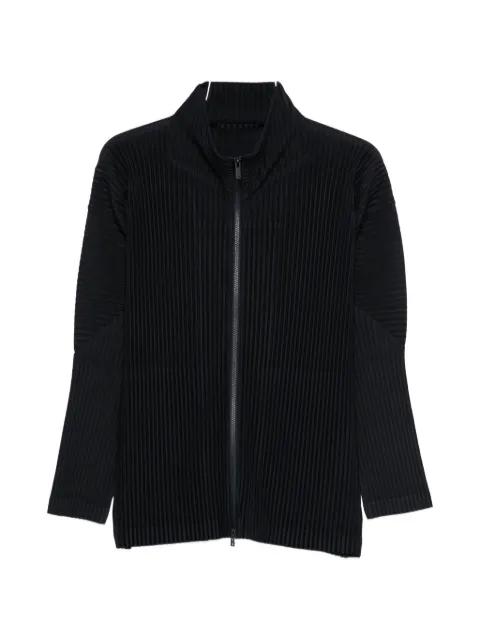 pleated zip-up jacket by ISSEY MIYAKE