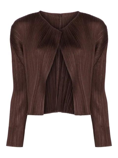 plissé cardigan by ISSEY MIYAKE