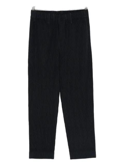 plissé elasticated trousers by ISSEY MIYAKE