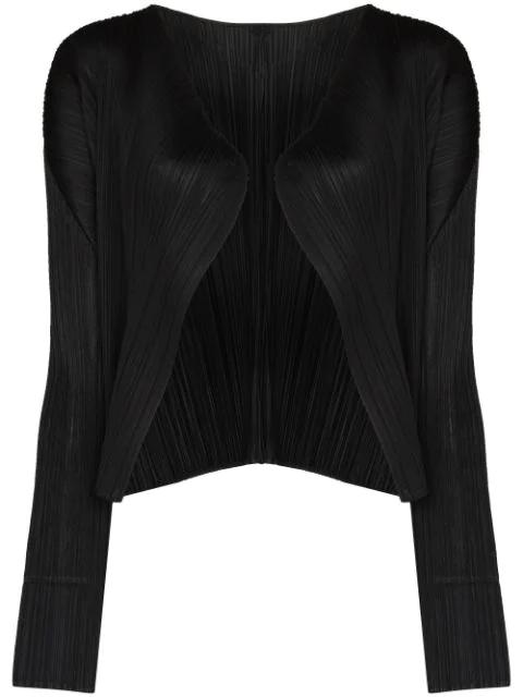 plissé long-sleeve cardigan by ISSEY MIYAKE