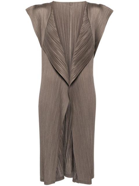 plissé satin cardigan by ISSEY MIYAKE