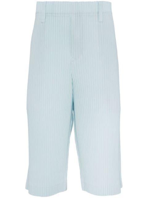 plissé satin shorts by ISSEY MIYAKE