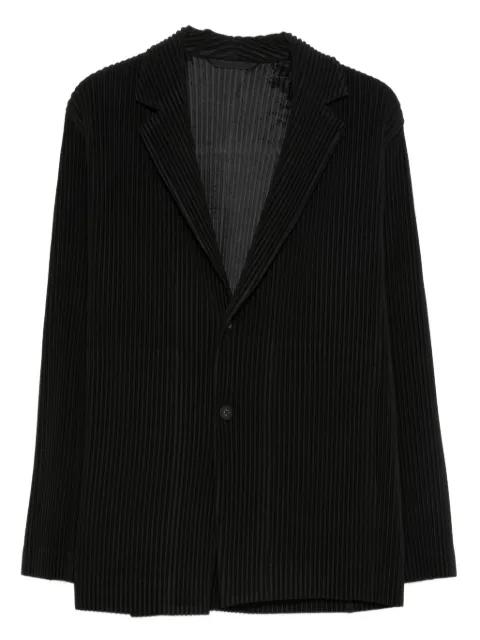 plissé single-breasted blazer by ISSEY MIYAKE