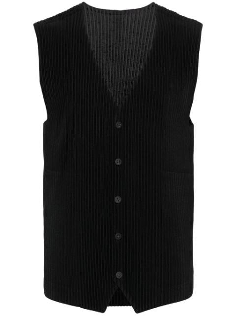 plissé vest by ISSEY MIYAKE