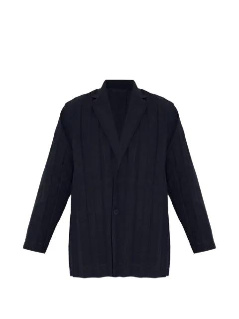 ribbed blazer by ISSEY MIYAKE