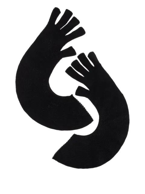 ribbed gloves by ISSEY MIYAKE