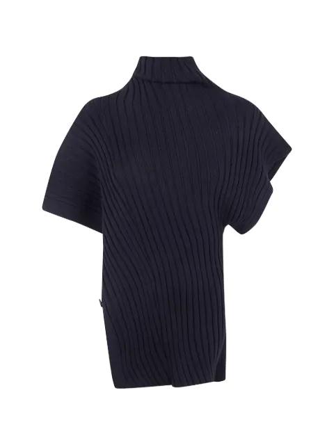 ribbed high-neck top by ISSEY MIYAKE