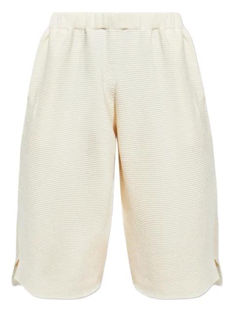 ribbed-knit shorts by ISSEY MIYAKE