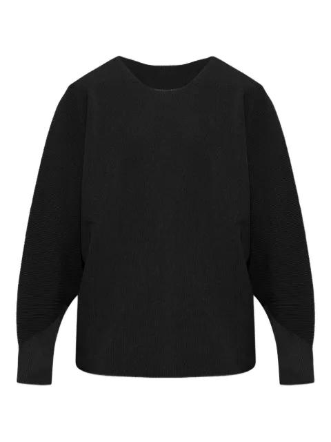 ribbed round-neck jumper by ISSEY MIYAKE