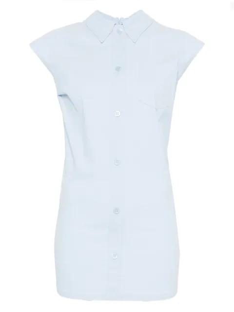 short-sleeved buttoned blouse by ISSEY MIYAKE