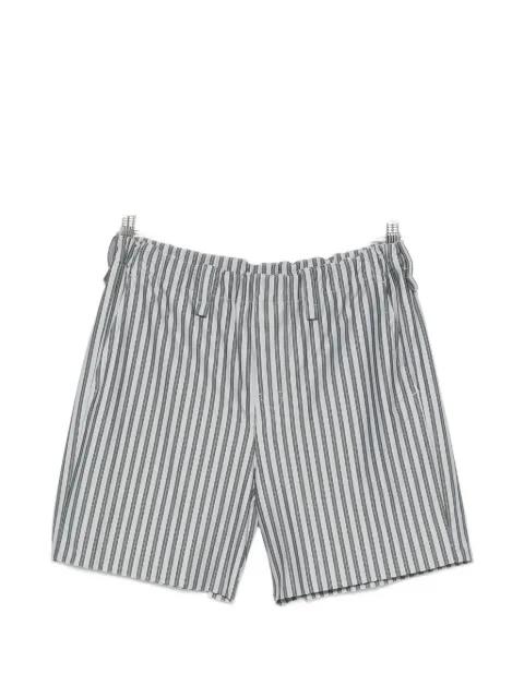 striped jersey shorts by ISSEY MIYAKE