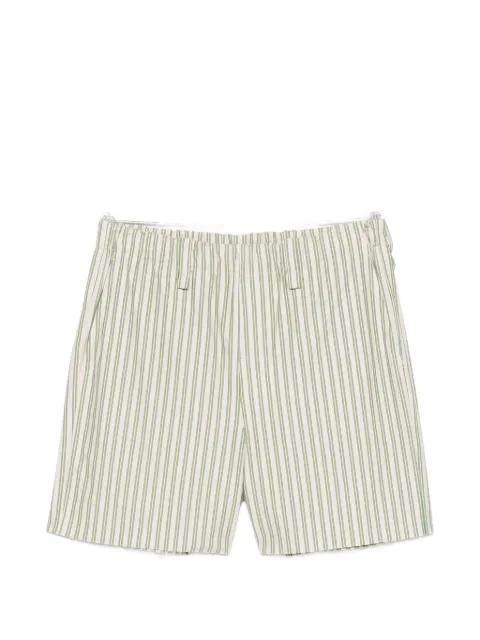 vertical-stripe shorts by ISSEY MIYAKE