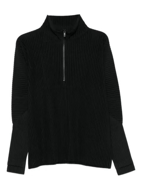 zip pleated top by ISSEY MIYAKE