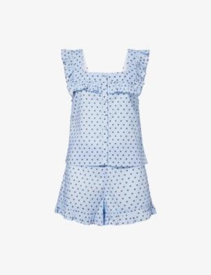 Lucia Polka-Dot Cotton Pyjama Set by IT'S 9PM