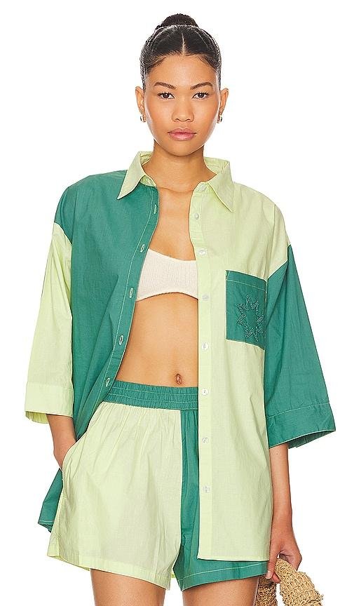 It's Now Cool The Vacay Shirt in Green by IT'S NOW COOL