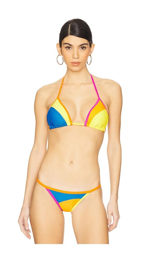 It's Now Cool Tri Duo Top in Orange by IT'S NOW COOL