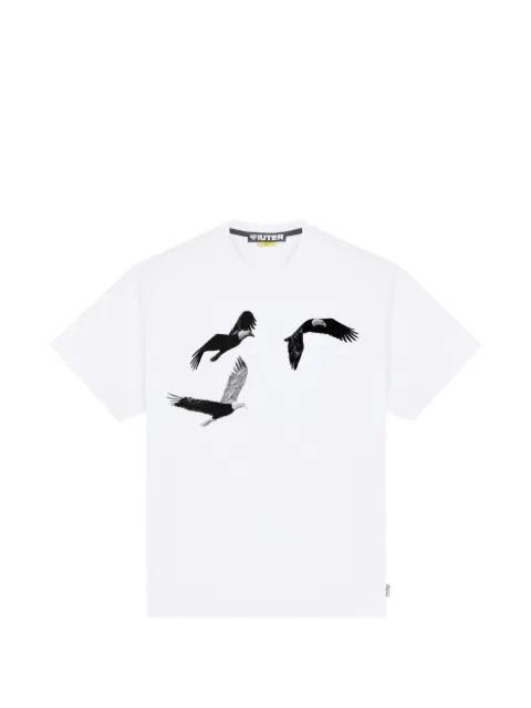 Freedom eagle-print T-shirt by IUTER