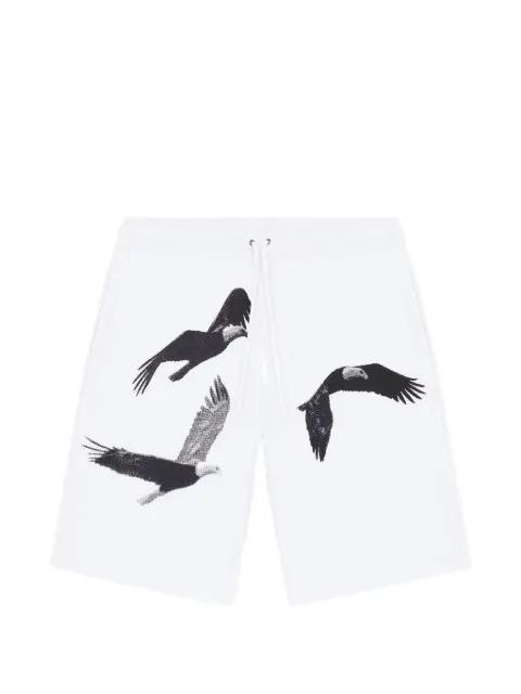 Freedom eagle-print shorts by IUTER
