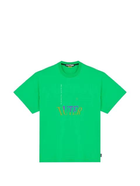 Hand graphic-detail cotton T-shirt by IUTER