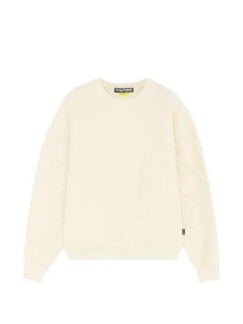 Parquet reversive crew-neck sweater by IUTER