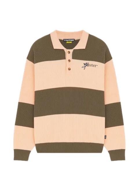 Souls striped knit polo by IUTER