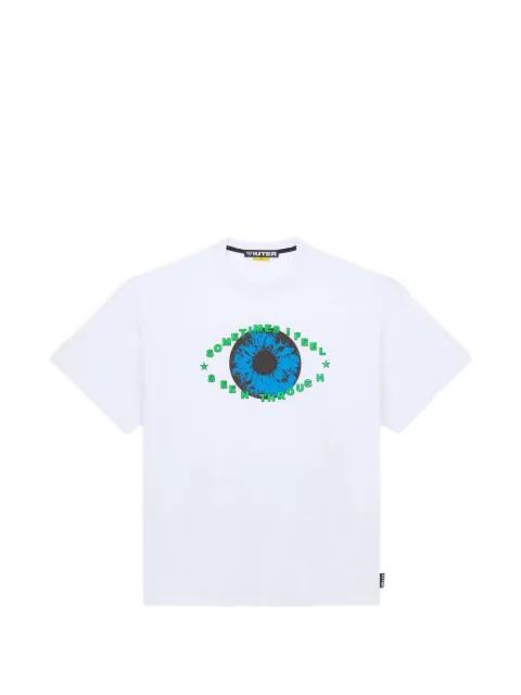 Squad print-detail T-shirt by IUTER