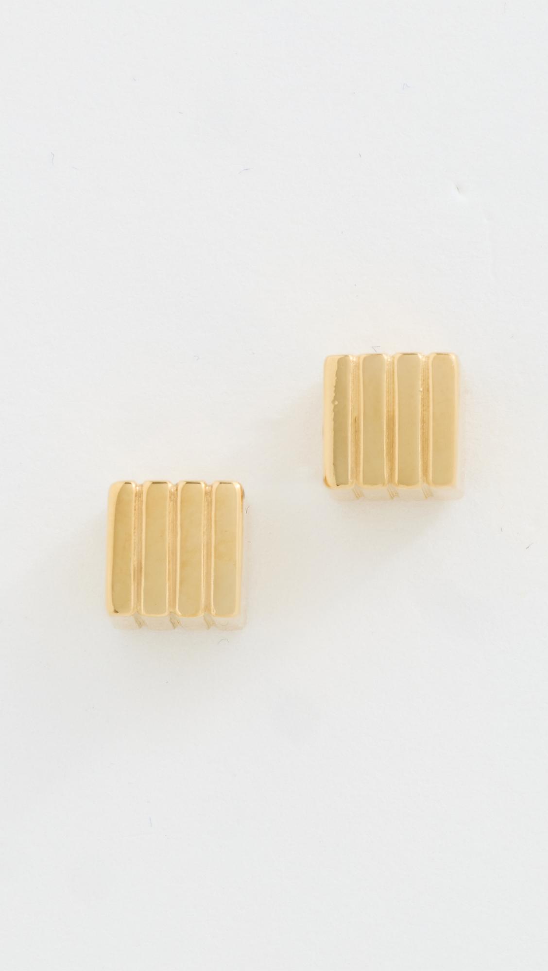 Mini Cube Studs by IVI LOS ANGELES