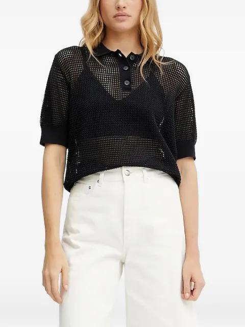 Flo mesh-panel polo top by IVY OAK