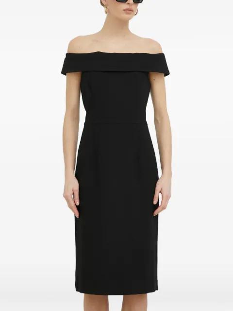 off-shoulder midi dress by IVY OAK