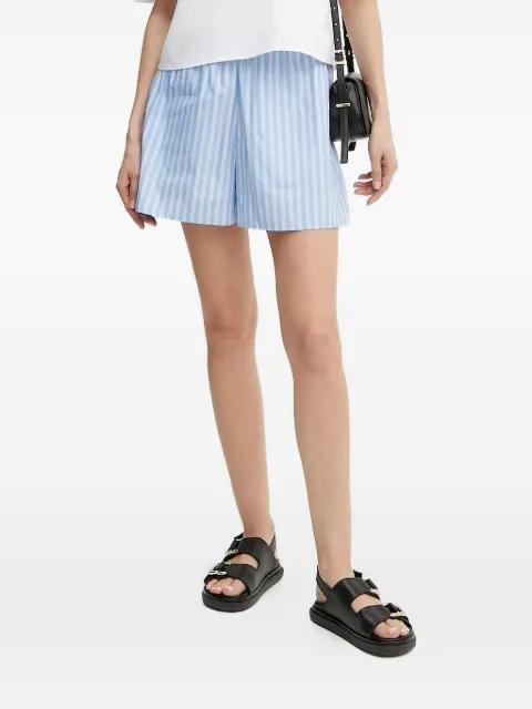 striped elastic-waist short shorts by IVY OAK