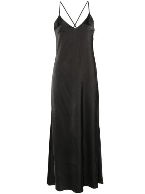 textured V-neck maxi dress by IVY OAK