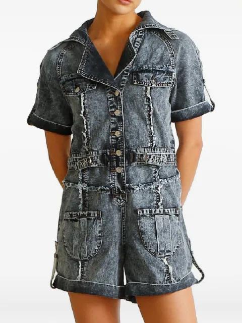 Asha frayed playsuit by IXIAH