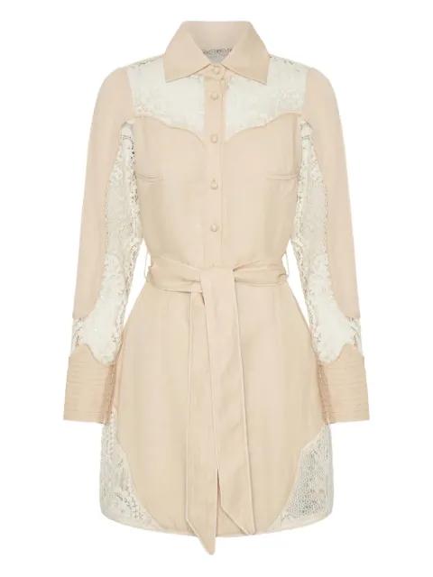 lace-embroidered mini dress by IXIAH
