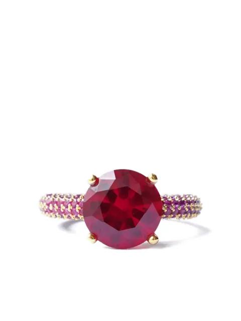 Mega Circle pavé ring by IZABEL DISPLAY