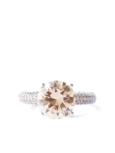Mega Circle pavé ring by IZABEL DISPLAY