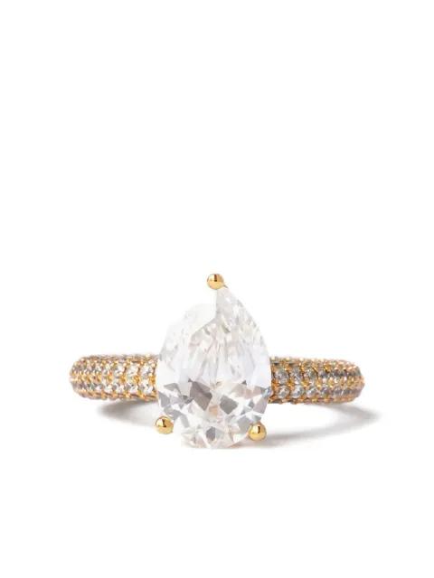 Mega Drop pavé ring by IZABEL DISPLAY
