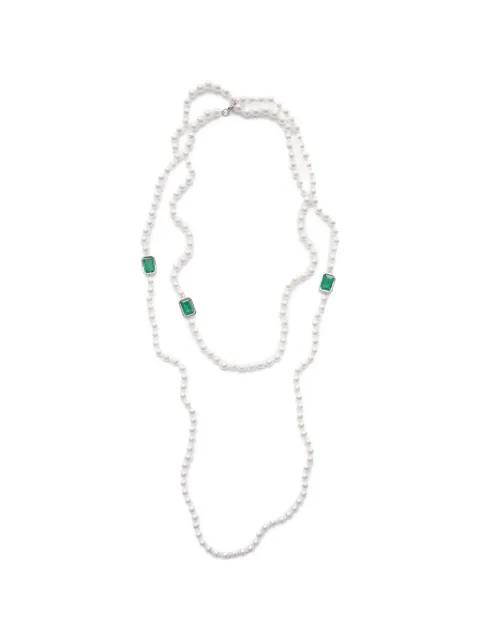 Mega Pearl cubic-zirconia necklace by IZABEL DISPLAY