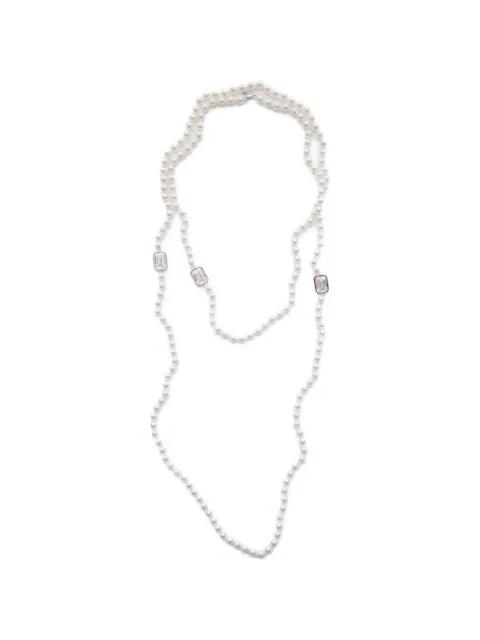 Mega Pearl cubic-zirconia necklace by IZABEL DISPLAY